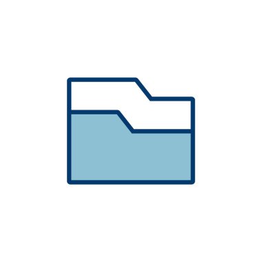 Dizin Simgesi vektörü beyaz arkaplanda izole edildi. Dizin ve belge Simgesi. simge arşivi