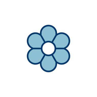 Çiçek simgesi vektörü beyaz arkaplanda izole edildi. çiçek vektörü. çiçek sembolleri