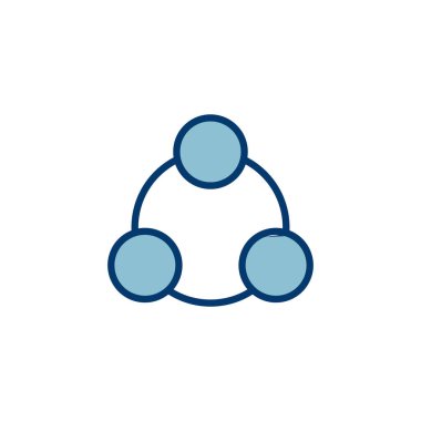 Beyaz arkaplanda izole edilmiş simge vektörünü paylaş. Vektör simgesini paylaş