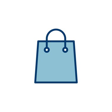 Alışveriş poşeti ikon vektörü beyaz arkaplanda izole edildi. Alışveriş poşeti vektör simgesi. Sepet simgesi