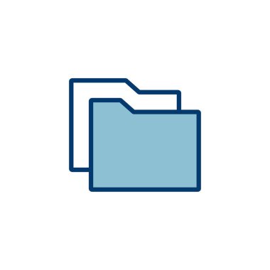 Dizin Simgesi vektörü beyaz arkaplanda izole edildi. Dizin ve belge Simgesi. simge arşivi