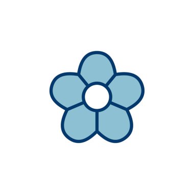 Çiçek simgesi vektörü beyaz arkaplanda izole edildi. çiçek vektörü. çiçek sembolleri