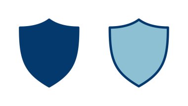 Kalkan vektör simgesi beyaz arkaplanda izole edildi. Koruma ikonu vektörü. Güvenlik vektör simgesi