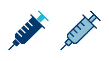 Şırınga ikonu vektörü beyaz arkaplanda izole edildi. enjeksiyon simgesi