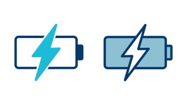 Batarya ikonu vektörü beyaz arkaplanda izole edildi. Batarya vektör simgesi. Şarj seviyesi. pil yükleme simgesi