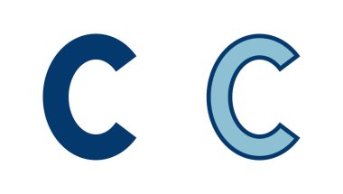 Telif hakkı simgesi vektörü beyaz arkaplanda izole edildi. telif hakkı sembolleri