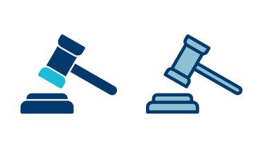 Gavel simge vektörü beyaz arkaplanda izole edildi. Çekiç simgesi vektörü. Yargıç Gavel Açık Artırma Simgesi Vektörü. Teklif