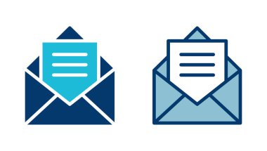 Beyaz arkaplanda posta vektör simgesi izole edildi. E- posta simgesi. Zarf çizimi. İleti