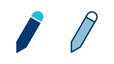 Beyaz arkaplanda izole edilmiş kalem simgesi vektörü. Kalem vektör simgesi