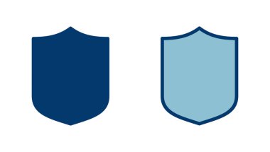 Kalkan vektör simgesi beyaz arkaplanda izole edildi. Koruma ikonu vektörü. Güvenlik vektör simgesi