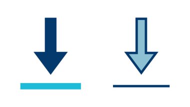 Beyaz arkaplanda izole edilmiş simge vektörü indir. Vektör simgesi indiriliyor