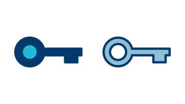 Anahtar simge vektörü beyaz arkaplanda izole edildi. Anahtar vektör simgesi. Anahtar sembol. güvenlik