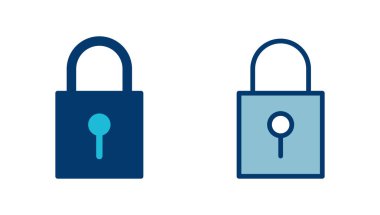 Simge vektörünü beyaz arkaplanda izole et. Şifreleme simgesi. Güvenlik sembolü. Güvenli. Özel