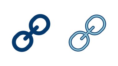 Dış bağlantı sembolü ikon vektörü. Bağlantı simgesi beyaz arkaplanda izole edildi. Bağlantı vektör simgesi. Hiper bağlantı zinciri sembolü