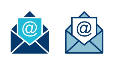 Beyaz arkaplanda posta vektör simgesi izole edildi. E- posta simgesi. Zarf çizimi. İleti