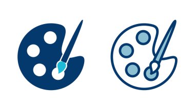 Beyaz arkaplanda izole edilmiş resim simgesi vektörü. Fırça vektör simgesini boya. Boya silindiri simgesi