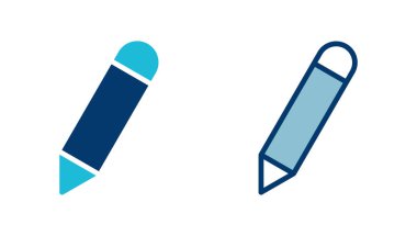 Beyaz arkaplanda izole edilmiş kalem simgesi vektörü. Kalem vektör simgesi