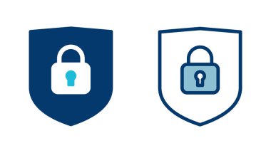Güvenlik simgesi vektörü beyaz arkaplanda izole edildi. Koruma ikonu. Özel hayat. vpn