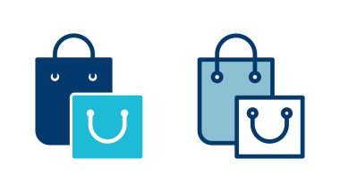 Alışveriş poşeti ikon vektörü beyaz arkaplanda izole edildi. Alışveriş poşeti vektör simgesi. Sepet simgesi