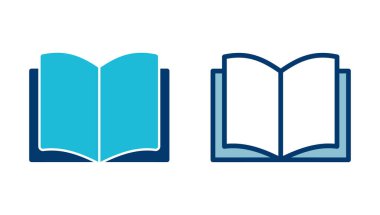 Kitap simgesi vektörü beyaz arkaplanda izole edildi. Kitap vektör simgesi. Kitap simgesi