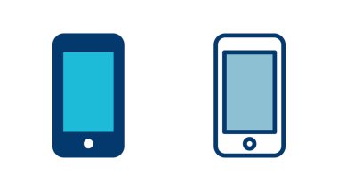Telefon simgesi vektörü beyaz arkaplanda izole edildi. Telefon vektör simgesi. Cep telefonu. Telefon ikonu. Cep telefonu