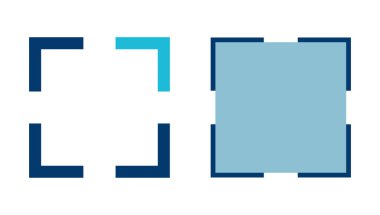 Beyaz arkaplanda tam ekran simge vektörü izole edildi. Tam ekran simgesine genişlet. Tam ekran işaret simgesi. Oklar sembolü