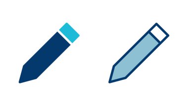 Beyaz arkaplanda izole edilmiş kalem simgesi vektörü. Kalem vektör simgesi