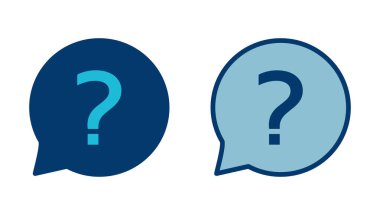 Soru Simgesi vektörü beyaz arkaplanda izole edildi. Soru işareti işareti. Yardım simgesi. Faq
