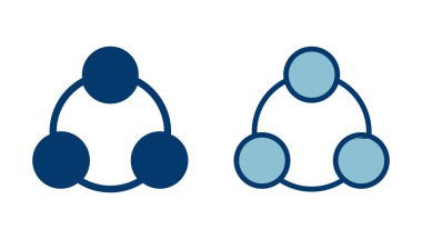 Beyaz arkaplanda izole edilmiş simge vektörünü paylaş. Vektör simgesini paylaş