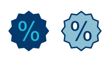 İndirim simgesi vektörü beyaz arkaplanda izole edildi. İndirim etiketi simgesi. 