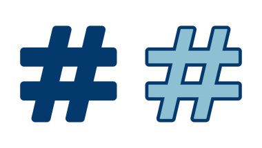 Etiket simgesi vektörü beyaz arkaplanda izole edildi. hashtag vektör simgesi