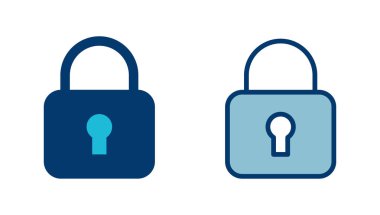 Simge vektörünü beyaz arkaplanda izole et. Şifreleme simgesi. Güvenlik sembolü. Güvenli. Özel