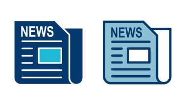 Beyaz arkaplanda izole edilmiş gazete simgesi vektörü. haber kağıt simgesi vektörü