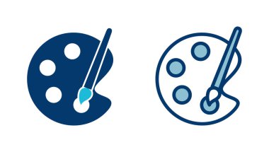 Beyaz arkaplanda izole edilmiş resim simgesi vektörü. Fırça vektör simgesini boya. Boya silindiri simgesi