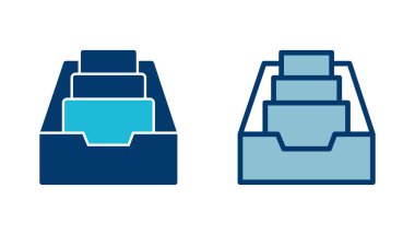 Dizin simgesi vektörünü beyaz arkaplanda izole et. klasörler vektör simgesi. Depolama simgesini arşivle.