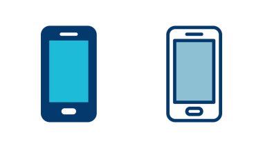 Telefon simgesi vektörü beyaz arkaplanda izole edildi. Telefon vektör simgesi. Cep telefonu. Telefon ikonu. Cep telefonu