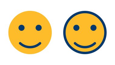 Beyaz arka planda izole edilmiş gülümse ikon vektörü. Gülümse vektör simgesi. Duygusal Simge vektörü. Emoji.