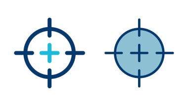 Hedef simge vektörü beyaz arkaplanda izole edildi. Hedef vektör simgesi. hedef simgesi. Pazarlama hedefi. Nişan al.