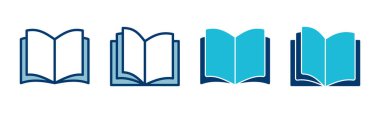 Kitap simgesi vektörü beyaz arkaplanda izole edildi. Kitap vektör simgesi. Kitap simgesi