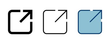 Beyaz arkaplanda bağlantı simgesi vektörü izole edildi. Bağlantı vektör simgesi. Dış bağlantı sembolü vektör simgesi. Hiper Bağlantı sembolü