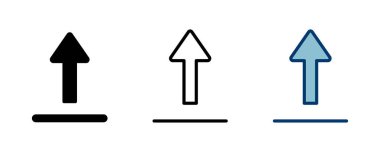 Beyaz arkaplanda izole edilmiş simge vektörünü yükle. İşaret simgesini yükle. Gönderme düğmesi. Sembol yükle.