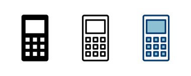 Telefon simgesi vektörü beyaz arkaplanda izole edildi. Telefon vektör simgesi. Cep telefonu. Telefon ikonu. Cep telefonu