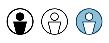 Kullanıcı Simgesi vektörü beyaz arkaplanda izole edildi. İnsan imzası. insanlar simgesi. 