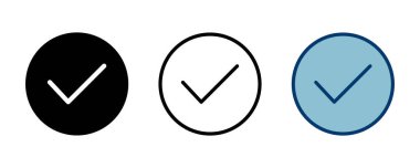 Beyaz arkaplanda izole edilmiş simge vektörü. Onaylı Madalya Simgesi vektörü. işaretle