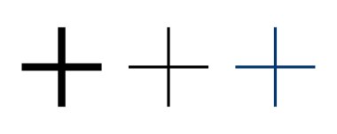 Artı beyaz arkaplanda izole edilmiş simge vektörü. Artı simge ekle. Toplama işareti. Tıbbi Artı simgesi