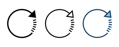 Beyaz arkaplanda izole edilmiş simge vektörünü tazele. Simge vektörünü yeniden yükle. Simgeyi güncelle. simgeyi dönüştür