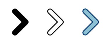 Ok simgesi vektörü beyaz arkaplanda izole edildi. Ok sembolü. Ok vektör simgesi