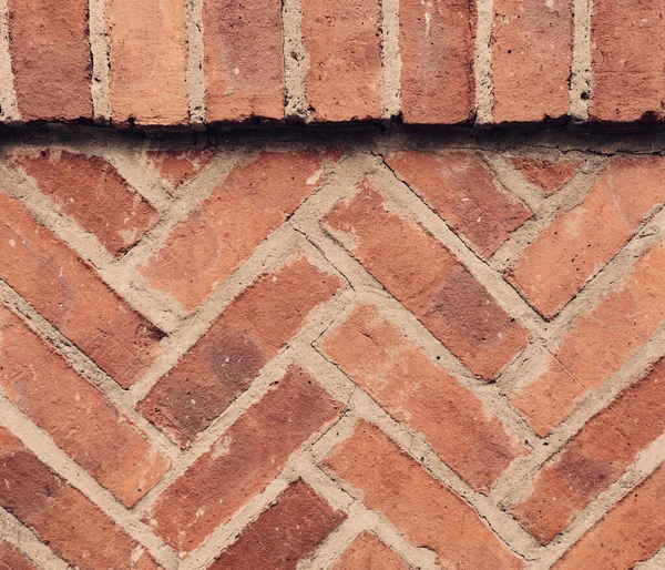 Old Brick Wall Textura Pozadí Exteriér English Heritage Building Grunge — Stock fotografie
