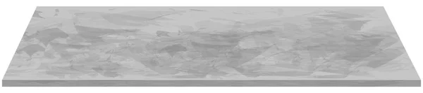 3Dパースペクティブセメントフローリング表面が粗いテクスチャやコンクリート棚トップテーブルホワイト背景に隔離された グレースタジオ背景用ベクトル要素 インテリアディスプレイ製品 ウェブバナー — ストックベクタ