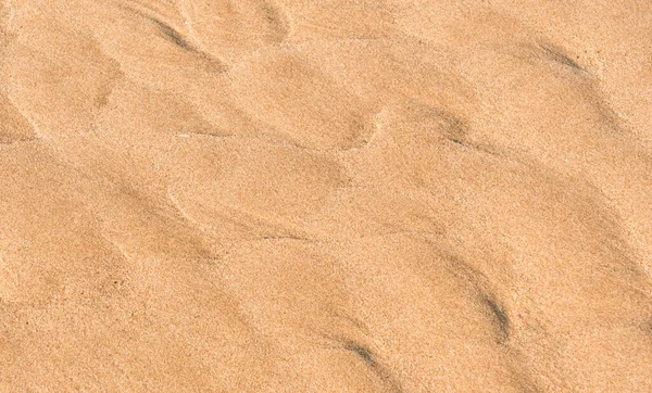 Písčitá Pláž Textura Pozadí Létě Pohled Shora Hnědý Písek Hrubý — Stock fotografie